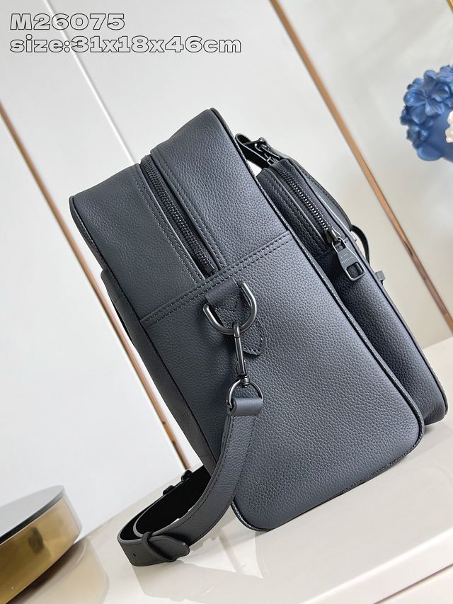 Louis vuitton original calfskin weekender bag M26075 black