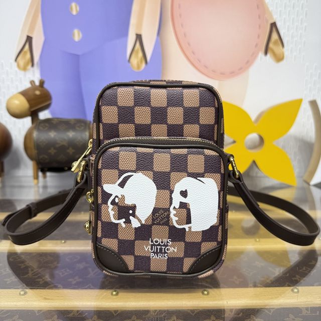 Louis vuitton original damier ebene amazone cross-body bag N40768