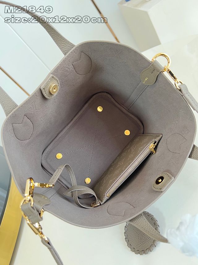 Louis vuitton original mahina calfskin blossom pm tote M25861 smoke