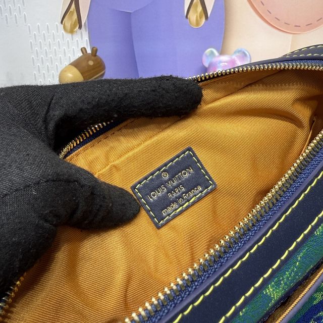 Louis vuitton original monogram canvas trio messenger bag M26026 green&blue