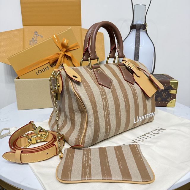 Louis vuitton original soft calfskin speedy P9 30 M21122 apricot