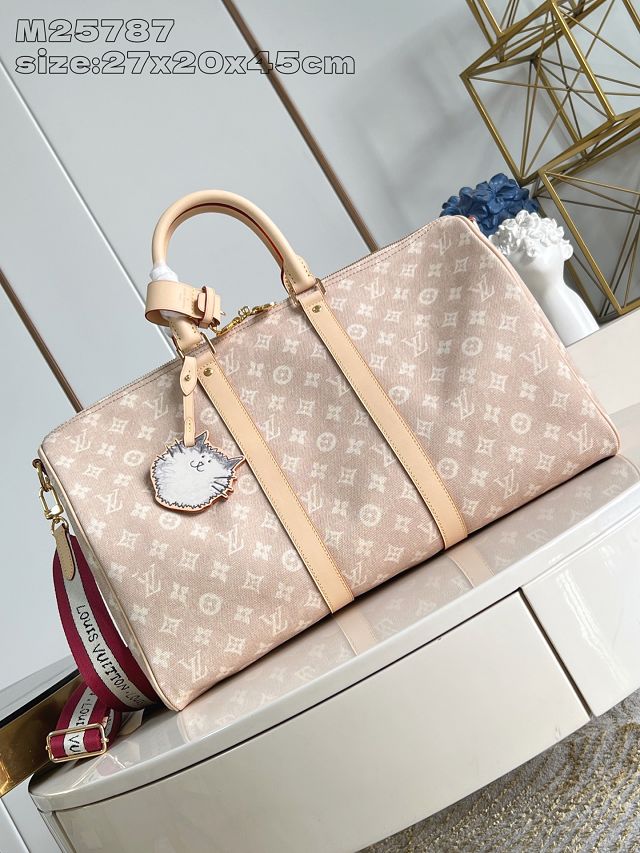 Louis vuitton original meowgram canvas keepall 45 M25787