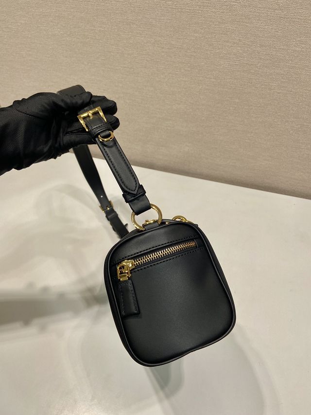 Prada original nylon boston shoulder bag 1BC233 black