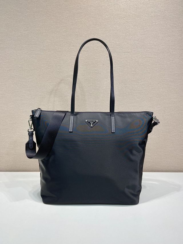 Prada original nylon medium tote bag 1BG189 black