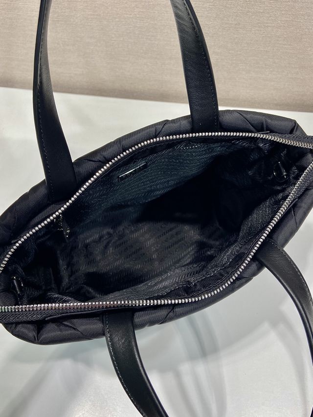 Prada original nylon small handbag 1BG380 black