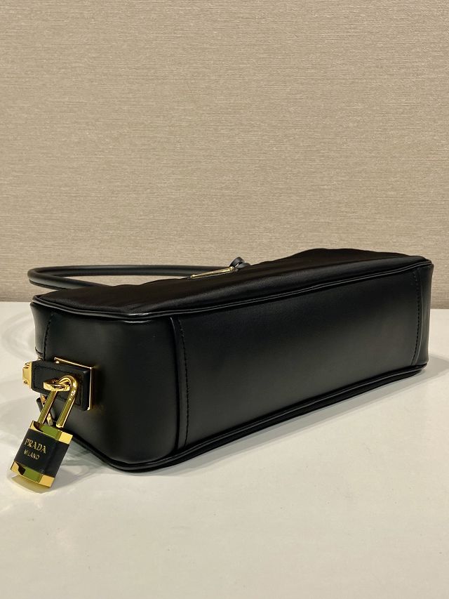 Prada original nylon small top handle bag 1BB133 black
