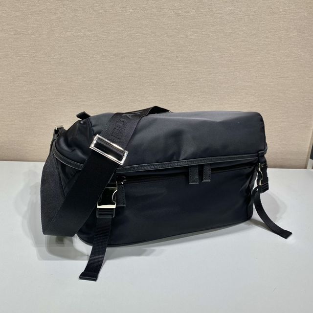 Prada original nylon medium shoulder bag 2VH991A black
