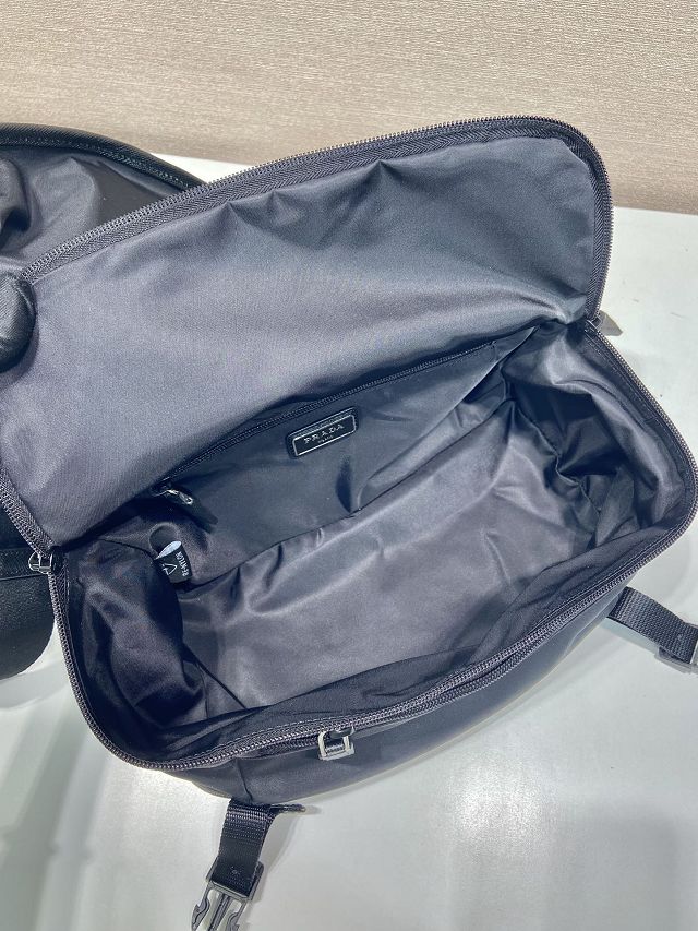 Prada original nylon small shoulder bag 2VH994 black