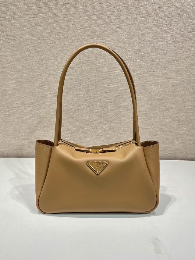 Prada original calfskin darling medium shoulder bag 1BA444 brown