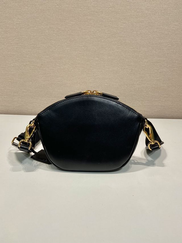 Prada original calfskin mini shoulder bag 1BH212 black