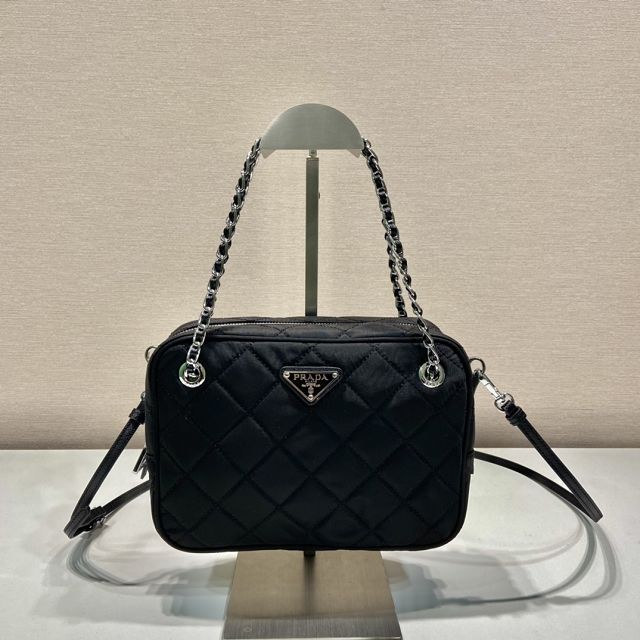 Prada original nylon small camera bag 1BD642 black