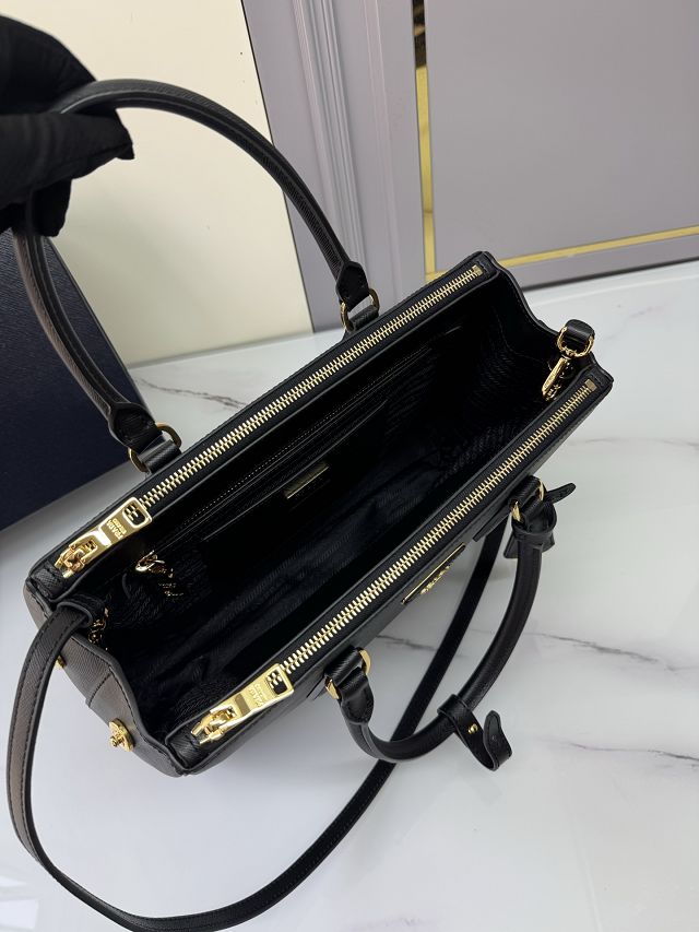 Prada original saffiano calfskin galleria large bag 1BA274 black