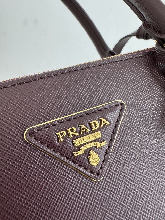 Prada original saffiano calfskin galleria large bag 1BA274 bordeaux