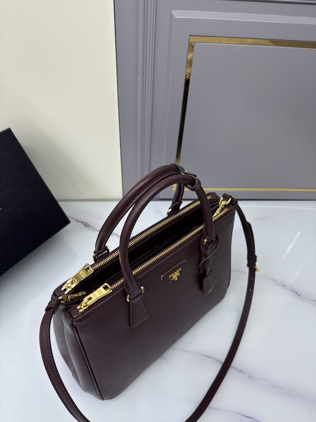 Prada original saffiano calfskin galleria large bag 1BA274 bordeaux