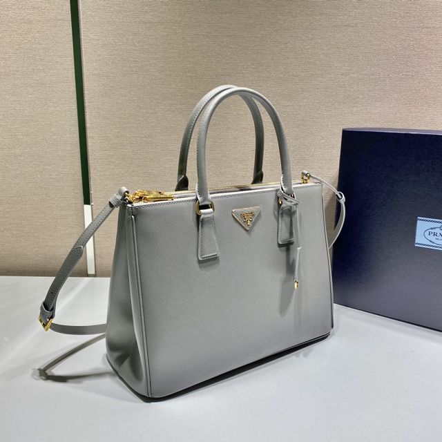 Prada original saffiano calfskin galleria large bag 1BA274 grey