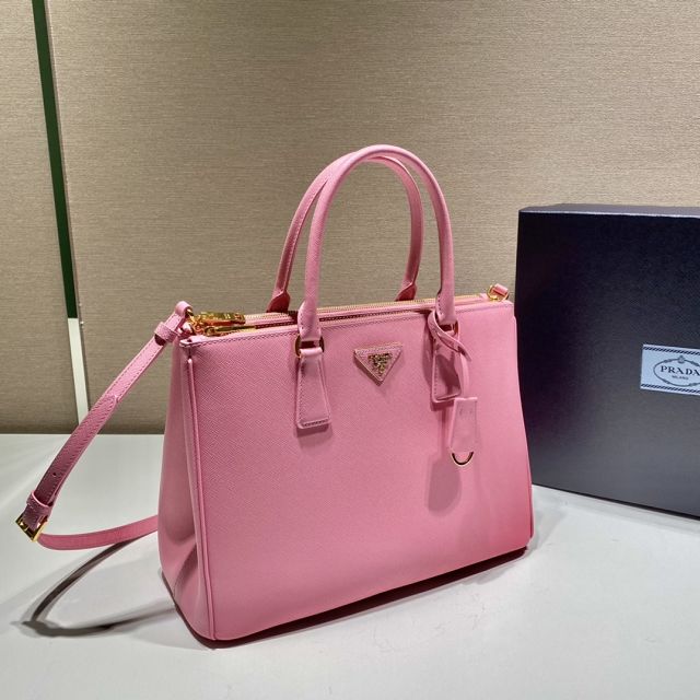 Prada original saffiano calfskin galleria large bag 1BA274 pink