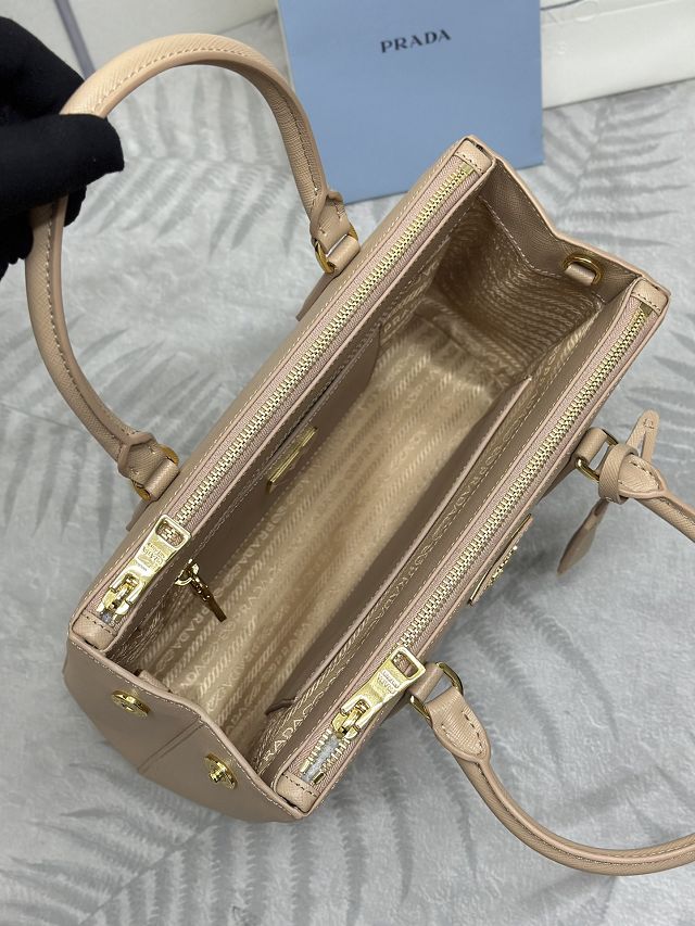 Prada original saffiano calfskin galleria medium bag 1BA863 apricot