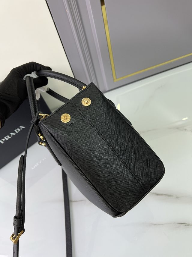 Prada original saffiano calfskin galleria medium bag 1BA863 black