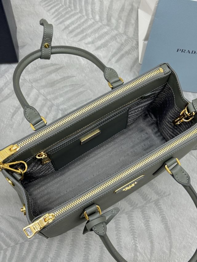 Prada original saffiano calfskin galleria medium bag 1BA863 grey