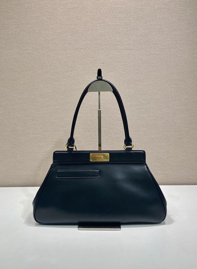Prada original smooth calfskin medium tote bag 1BA846 black