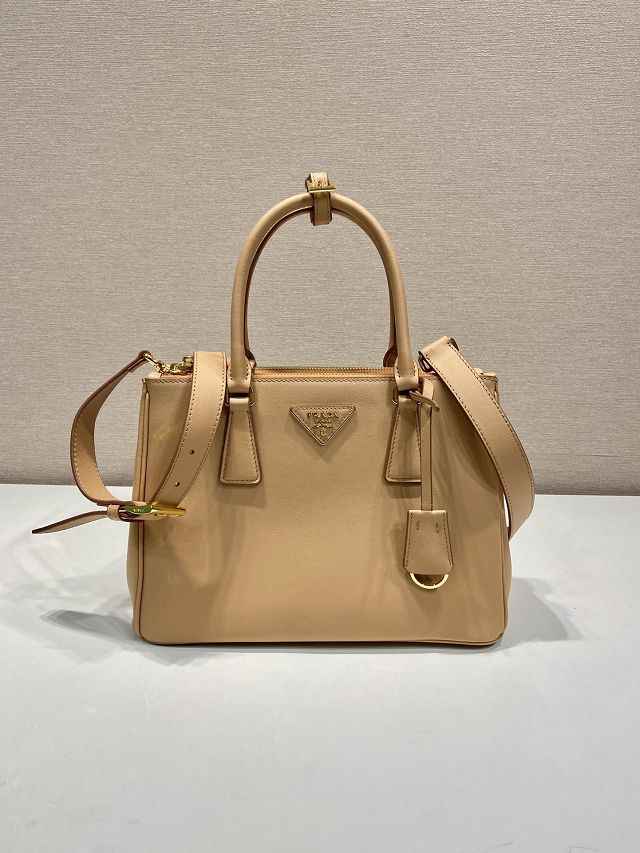 Prada original soft calfskin galleria medium bag 1BA863 apricot