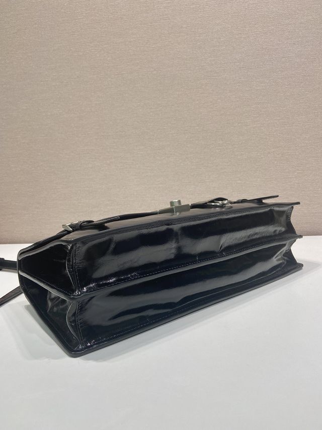 Prada original calfskin large handbag 1BN024 black