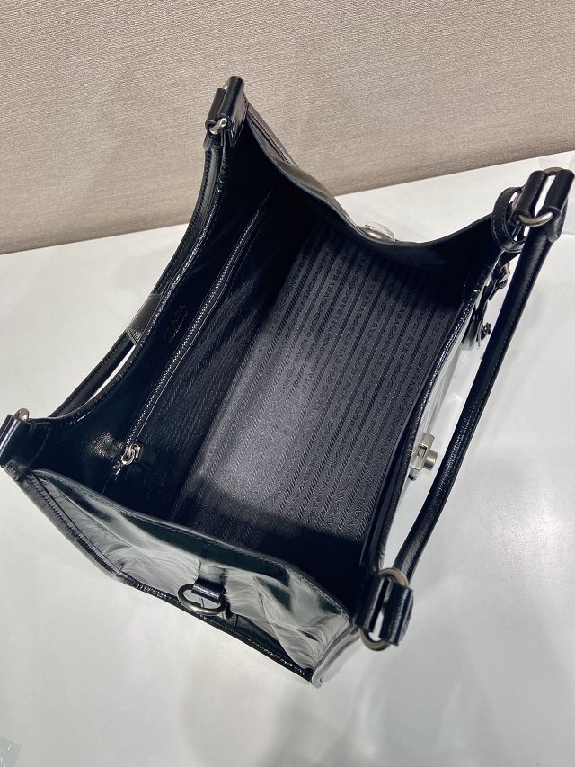 Prada original calfskin large tote bag 1BG570 black
