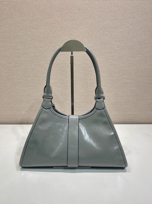 Prada original calfskin medium tote bag 1BG563 grey