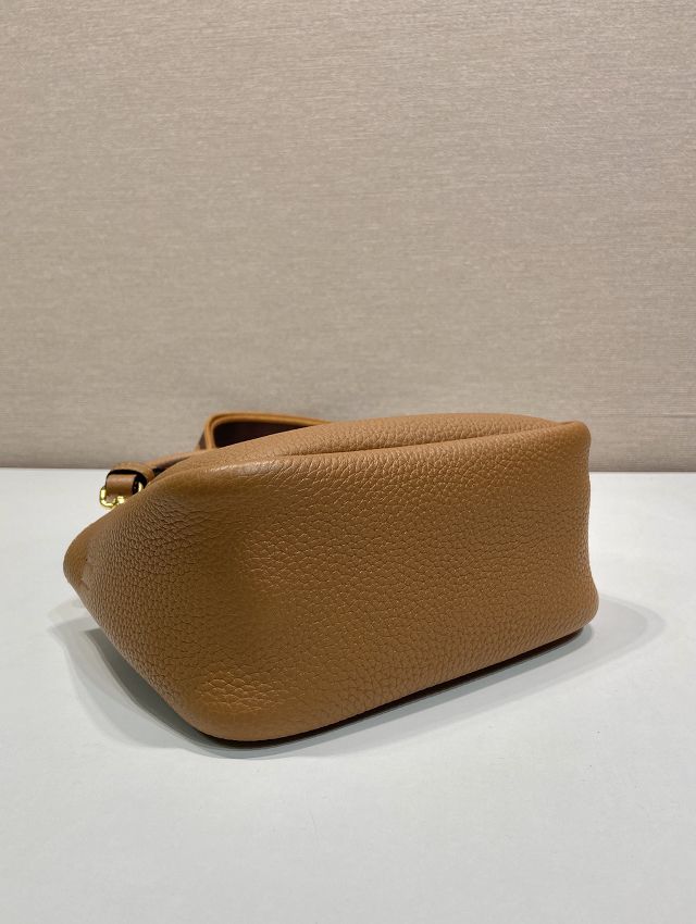 Prada original calfskin mini tote bag 1BA362 brown