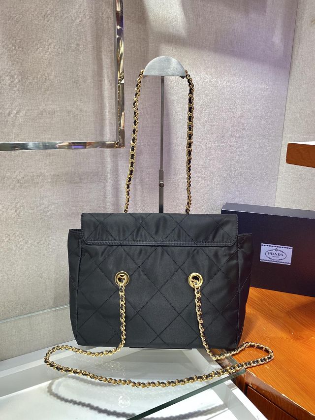 Prada original nylon large tote bag 1BD630 black