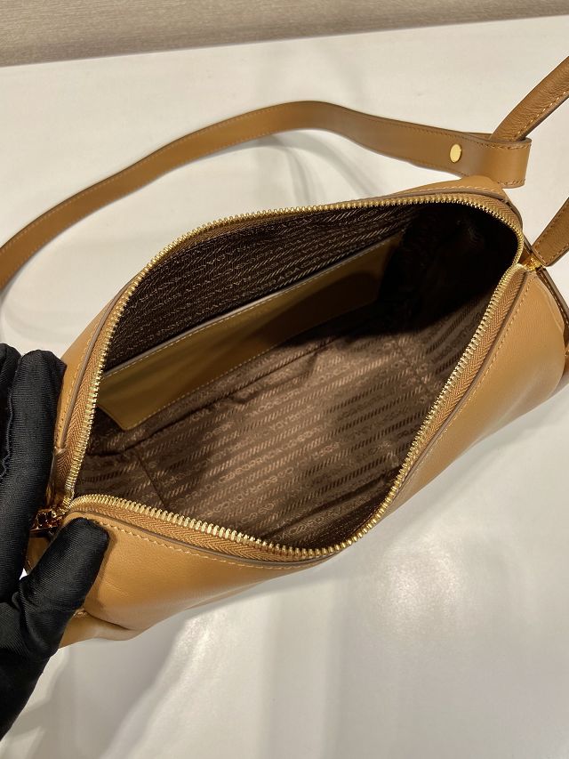 Prada original calfskin darling handbag 1BA451 caramel