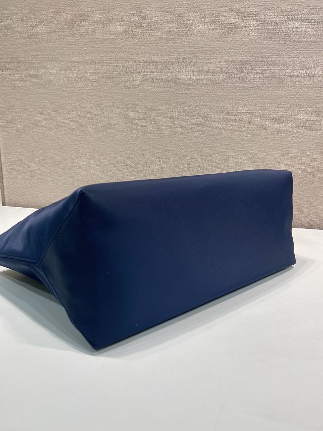 Prada original nylon medium tote bag 1BG555 blue