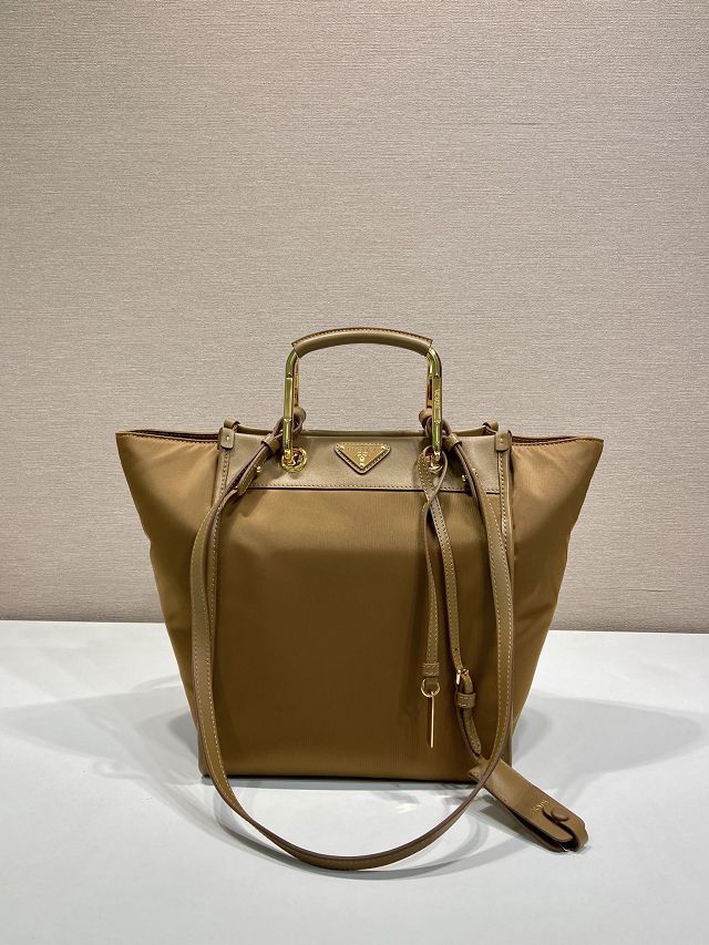 Prada original nylon tote bag 1BG578 brown
