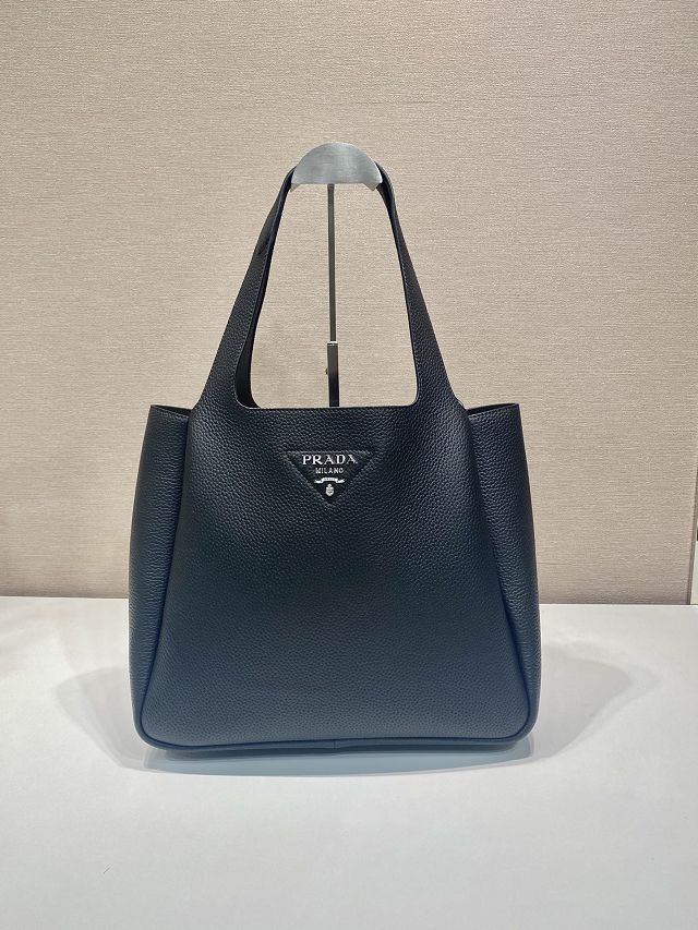 Prada original calfskin large tote bag 1BG338 black
