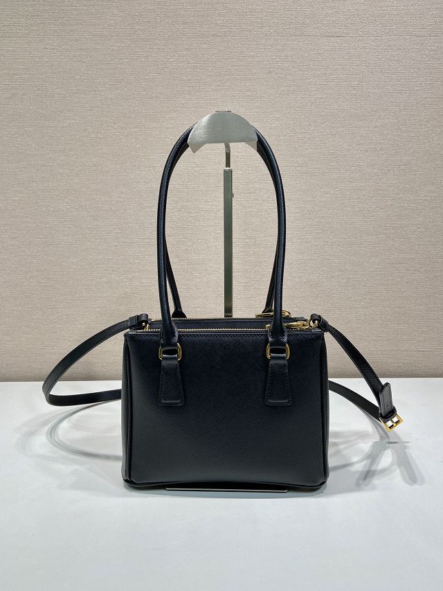 Prada original saffiano calfskin galleria mini bag 1BA906A black
