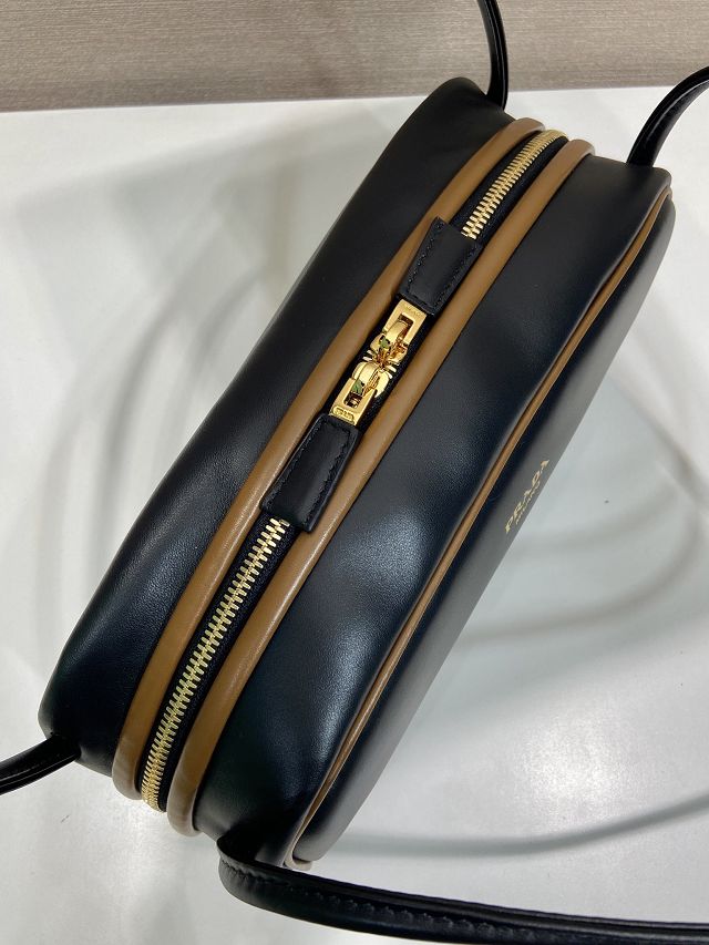 Prada original calfskin shoulder bag 1BC249 black