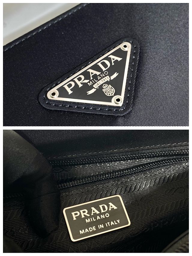 Prada original nylon medium tote bag B6246 black