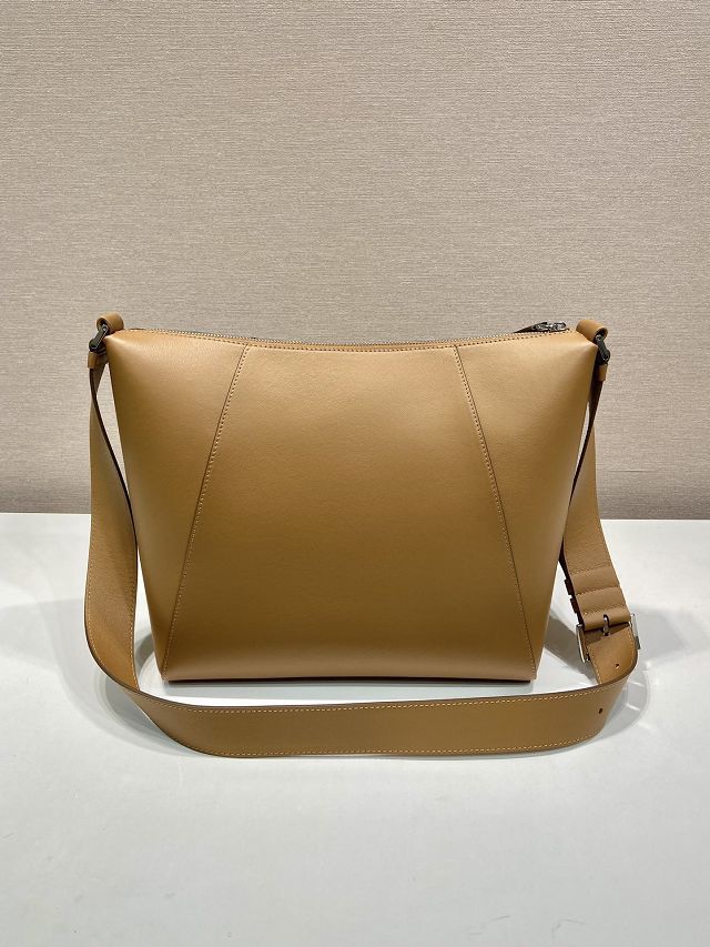 Prada original calfskin shoulder bag 2VH177 caramel