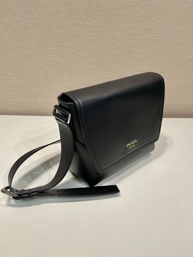 Prada original calfskin small shoulder bag 2VD069 black