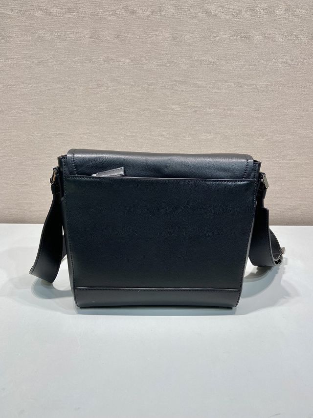 Prada original calfskin small shoulder bag 2VD069 black
