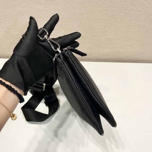 Prada original nylon shoulder bag 2VH120 black