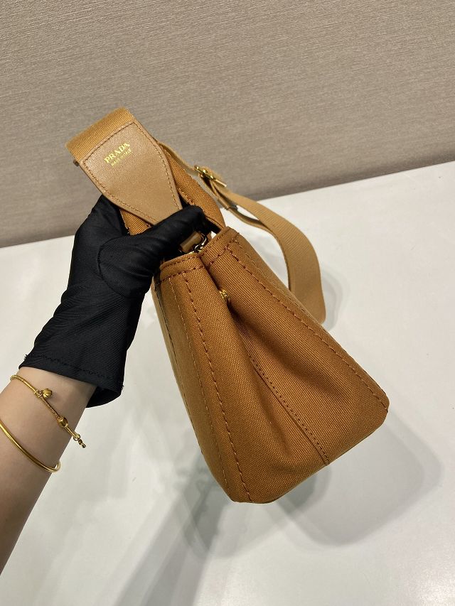 Prada original canvas jardiniere mini handbag 1BA038 tabacco