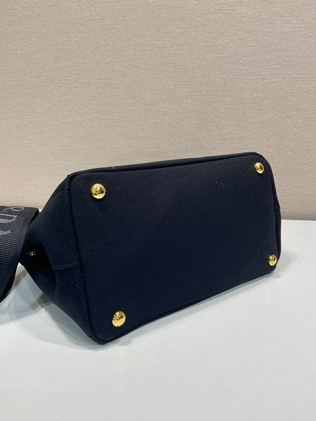 Prada original canvas jardiniere small handbag 1BG464 black