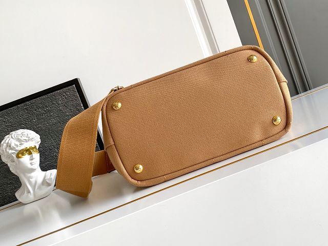 Prada original canvas jardiniere small handbag 1BG464 tabacco