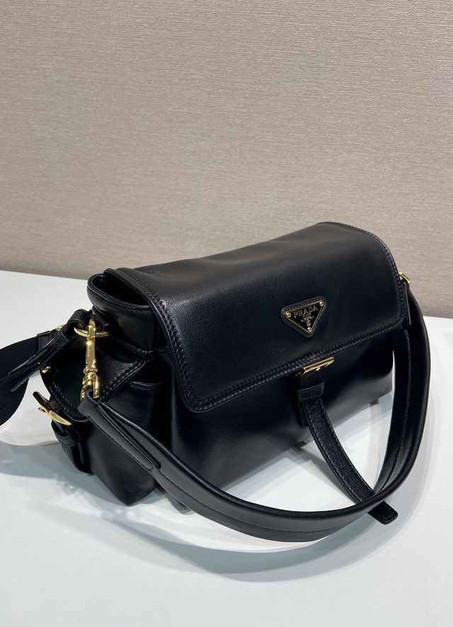 Prada original lambskin explore medium shoulder bag 1BD394 black