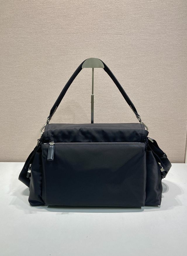 Prada original nylon explore large shoulder bag 2VD082 black