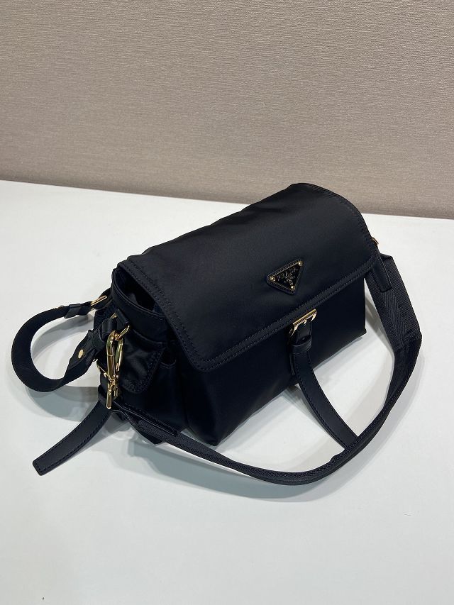 Prada original nylon explore medium shoulder bag 1BD394 black