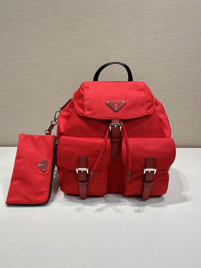 Prada original nylon medium backpack 1BZ811 red