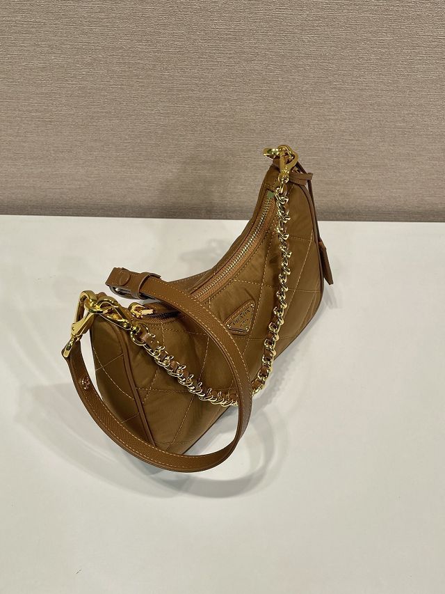 Prada original nylon re-edition mini bag 1BC204 brown