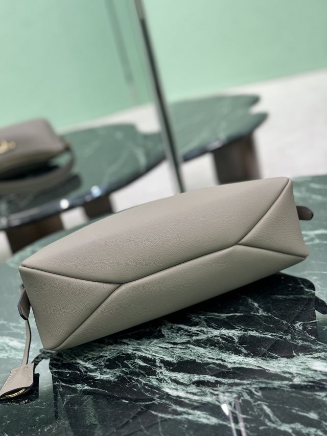 Prada original soft calfskin aimee medium shoulder bag 1BC229 grey